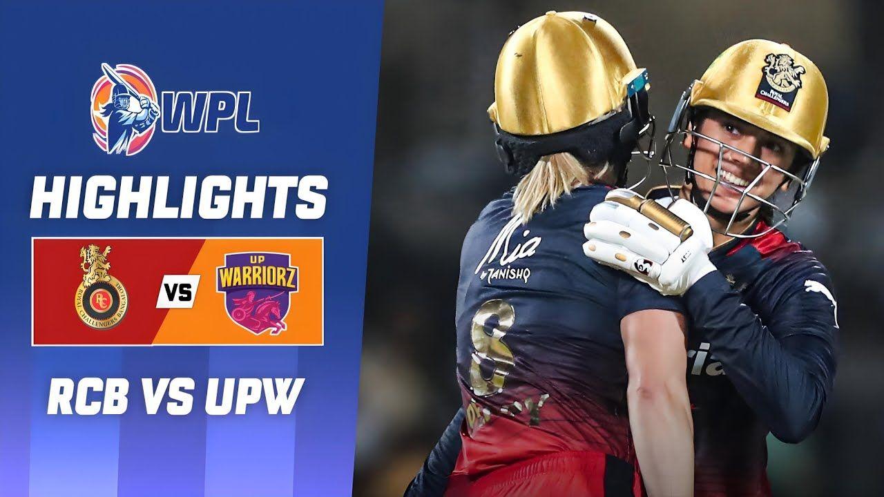 RCB VS UPW Highlights